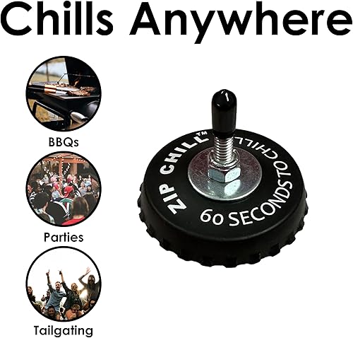 Miniatura 7 de ZipChill Enfriador instantáneo de bebidas, enfriador universal de latas para bebidas, enfría rápidamente latas de cerveza y refrescos en 60