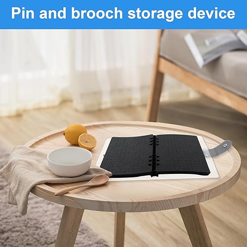 Miniatura 5 de Pin Storage Binder Holder, Pin Organizer Book, Durable Earring Jewelry Organizer Book, Travel Jewelry Organizer Book with Distinctive Book Design,