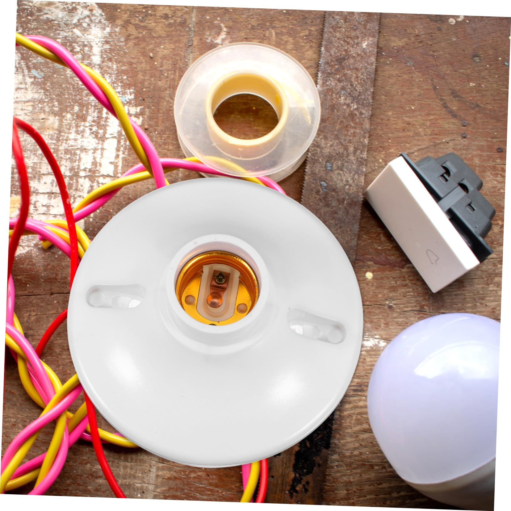 SOLUSTRE 40pièces Douilles De Lampe Ignifuge De Supports De Lampe Pour Décoration Intérieure Et Éclairage Domestique