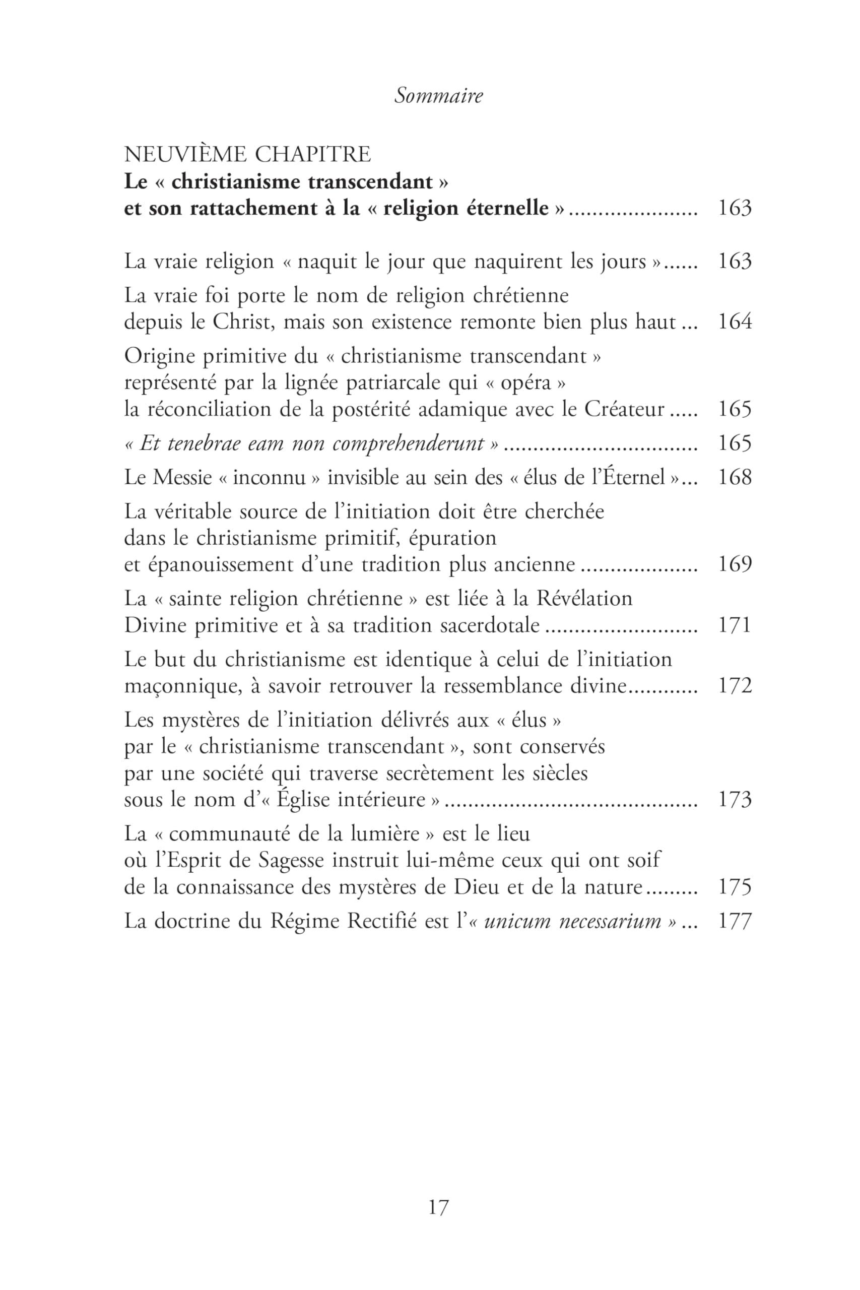 Le christianisme transcendant du Rite Écossais Rectifié - Son origine et ses mystères révélés