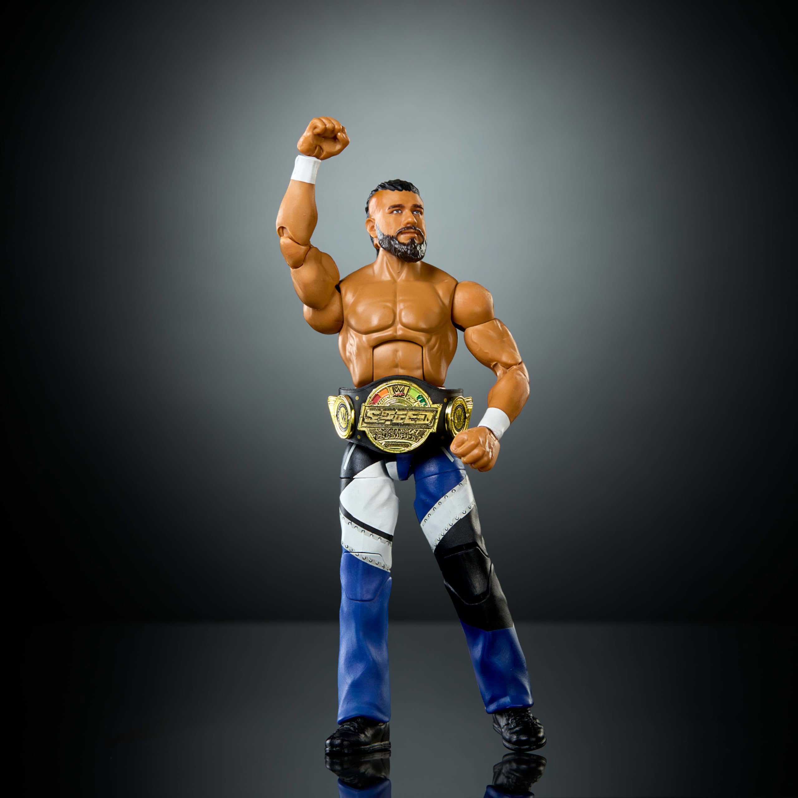 Mattel WWE Elite figurka i akcesoria, seria #122 zestaw, 15 cm kolekcjonerska Andrade z 25 punktami artykulacji i wymiennymi rękami