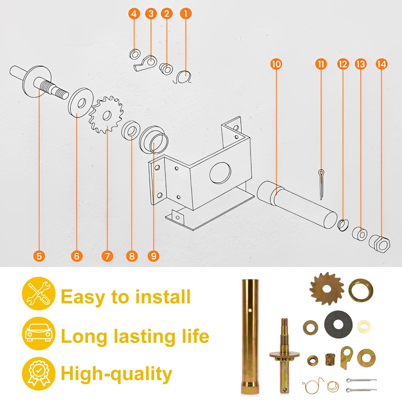 6311 & 3000 Series Lower Crank Rebuild Kit - Rebuild Your Pop Up Camper's Drive Hub For Coleman & Fleetwood