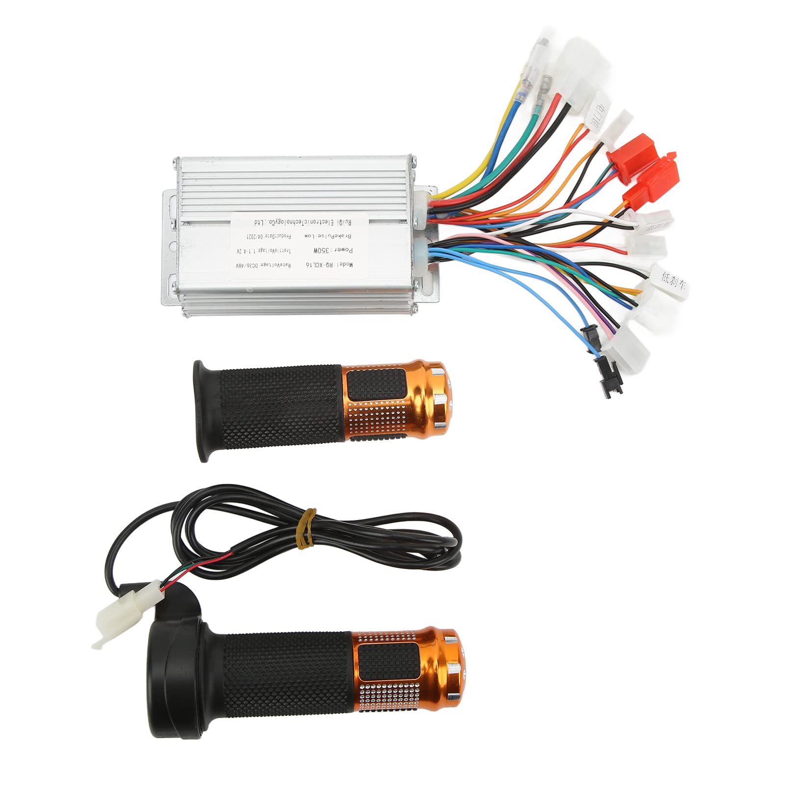 Produktbild von Bürstenloser Motorregler 48V 350W Mit Gasgriff – ABS/Metall, Unterspannungs- & Überstromschutz – Für E-Bike & Roller