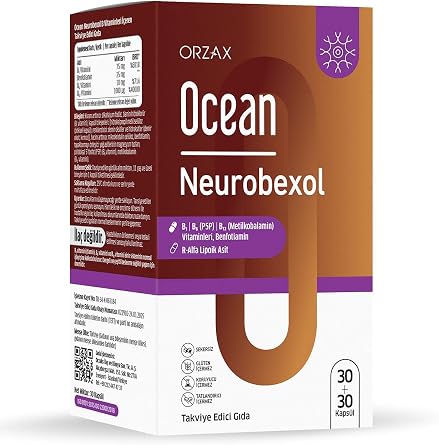 Ocean Neurobexol B Vitamini Kompleksi, R-Alfa Lipoik Asit, 60 Kaps l