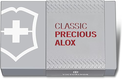 Vista 5 de Victorinox Classic SD Precious Alox Swiss Army Cuchillo compacto de 5 funciones de fabricación suiza con hoja pequeña, destornillador y llavero