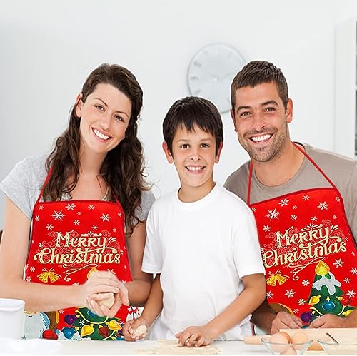 Miniatura 3 de Delantal de Navidad, delantal de Papá Noel, delantal de alce, delantal de cocina, delantal de árbol de Navidad, copo de nieve, muñeco de nieve,