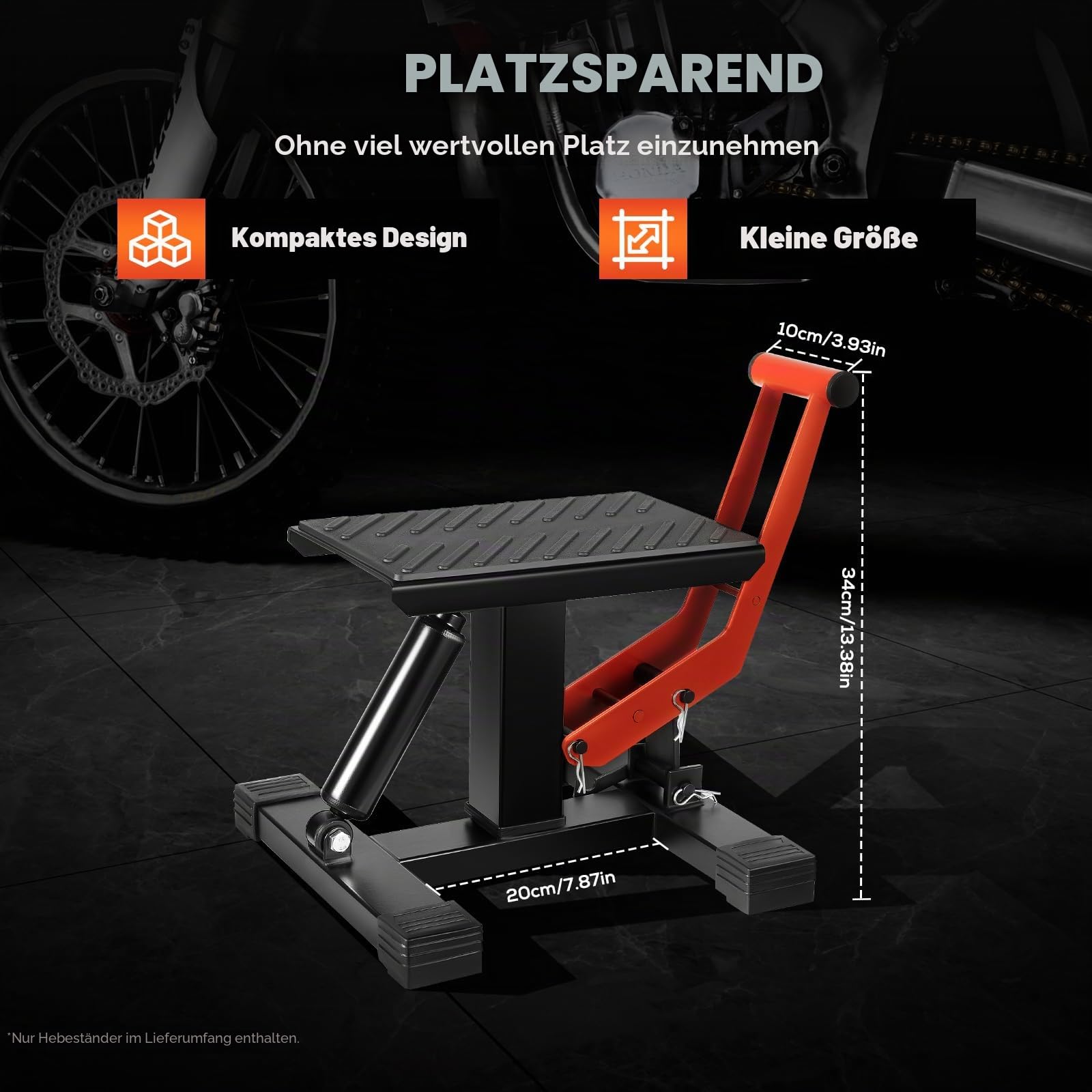 Hydraulischer Motocross Motorrad Hubständer Montageständer Enduro Repair Ständer Dirt Bike Stand Lift Jack Hebetisch,für Reparatur von,Tragfähigkeit innerhalb von 400kg