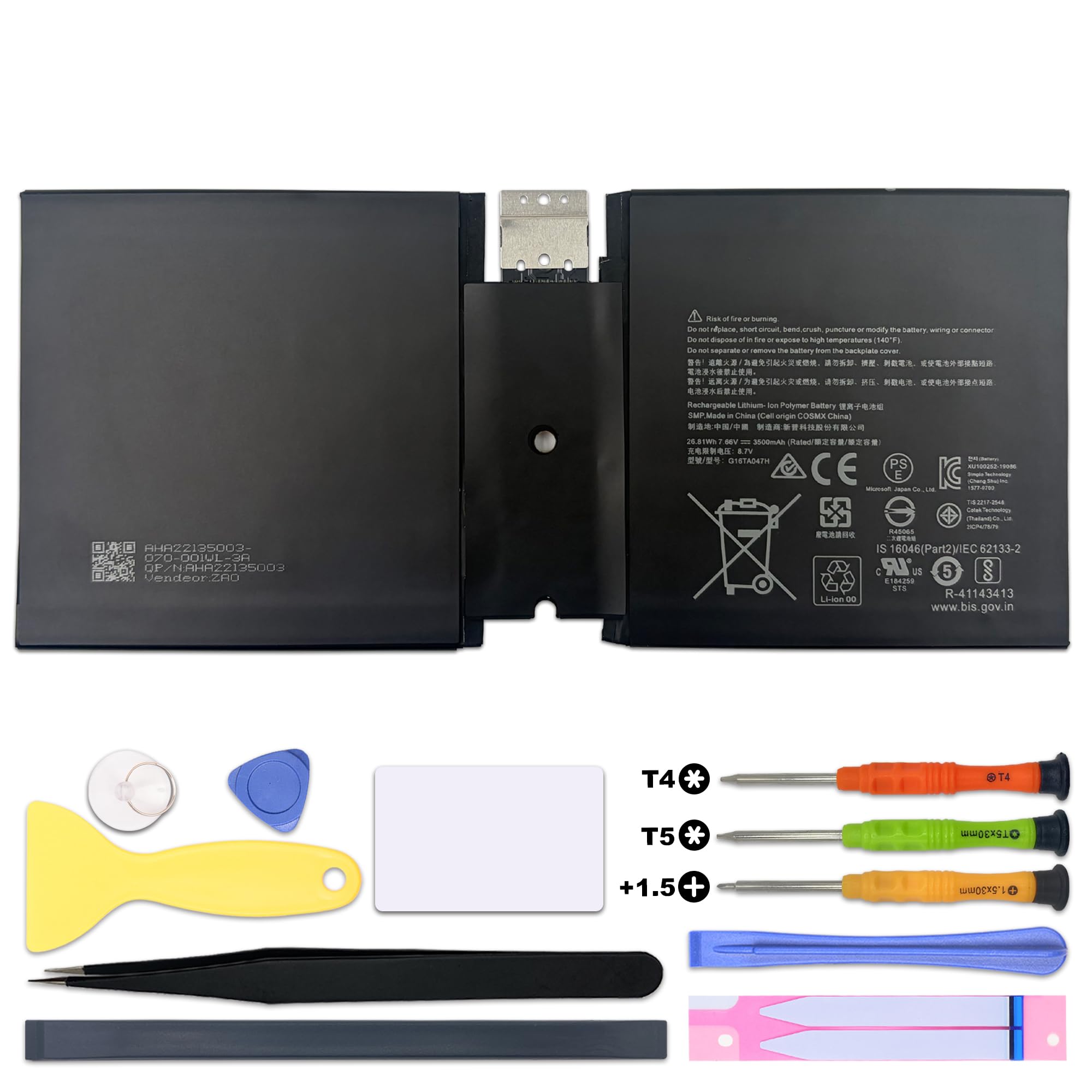 Amazon.com: CENIFENX G16TA047H Battery Replacement for Microsoft