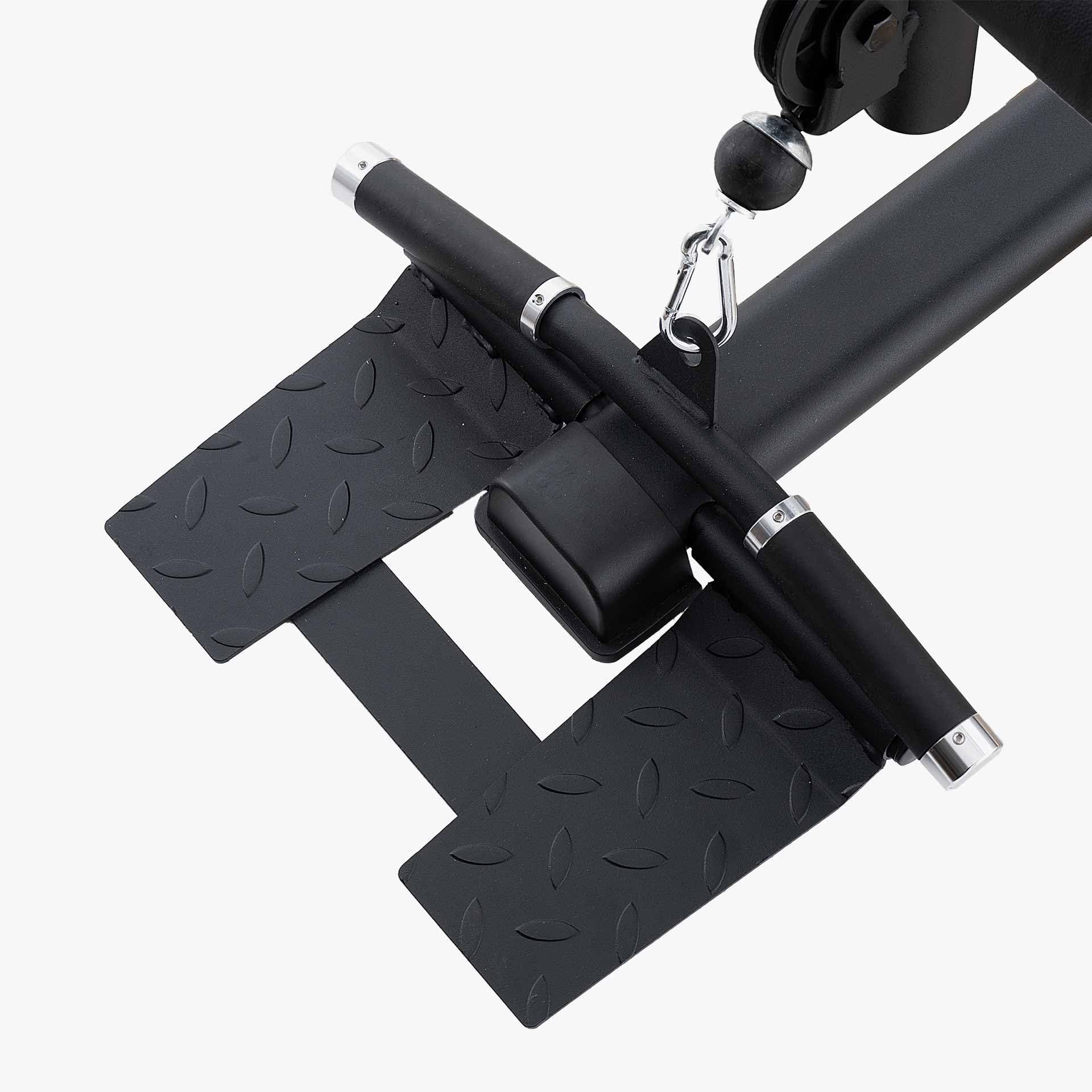 JK FITNESS [Stazione Multifunzione Con Double Pulley Laterale Pacco Pesi 80Kg] MultiGym Macchina A Cavi Home Gym Cavi Acciaio 5mm, Carrucole 9cm, Regolazioni Sedile 3 Schienale 5, JK6140 FullBlack Pro