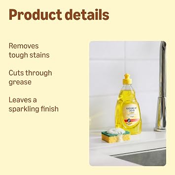 byAmazon Washing Up Liquid, Lemon 500ml