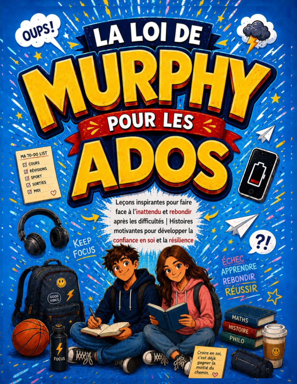 Loi de Murphy pour Ados: Leçons inspirantes pour faire face à l’inattendu et rebondir après les difficultés | Histoires motivantes pour développer la confiance en soi et la résilience