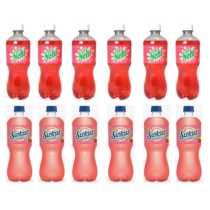 Buy LUV BOXVariety Soft Drinks Pack , 20 oz , Pack of 12, Nehi Peach , Sunkist Strawberry