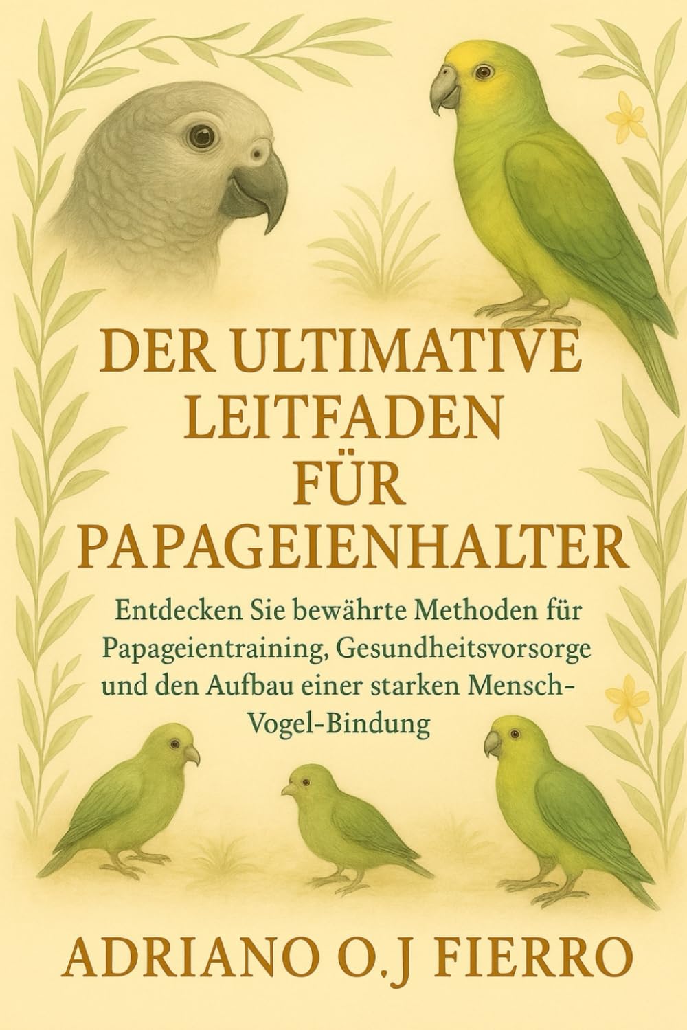 DER ULTIMATIVE LEITFADEN FÜR PAPAGEIENHALTER: Entdecken Sie bewährte Methoden für Papageientraining, Gesundheitsvorsorge und den Aufbau einer starken Mensch-Vogel-Bindung.