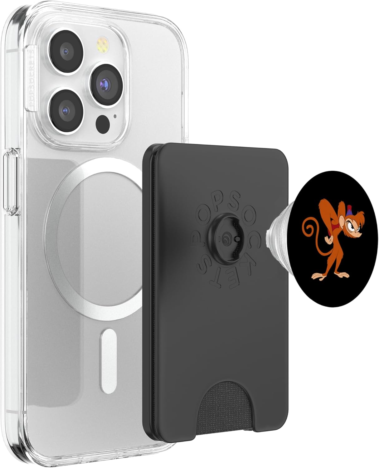 Disney Aladdin Angry Abu 90s PopSockets PopWallet for MagSafe