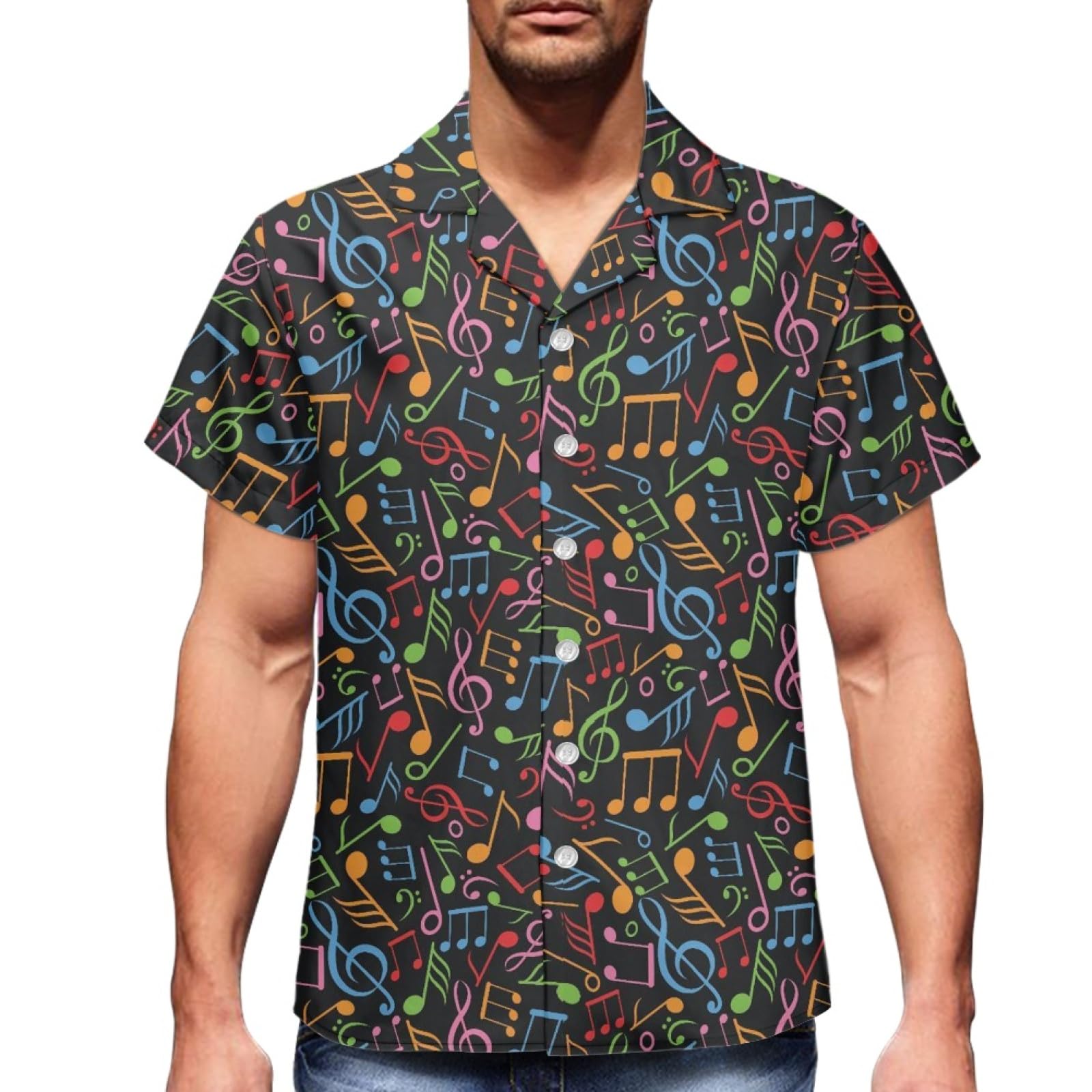 Wanyint Hawaii-Hemd für Herren, lässig, weich, Knopfleiste, normale Passform, kurzärmelig, Flanell, Strandhemden, Größe XXL bis 7XL