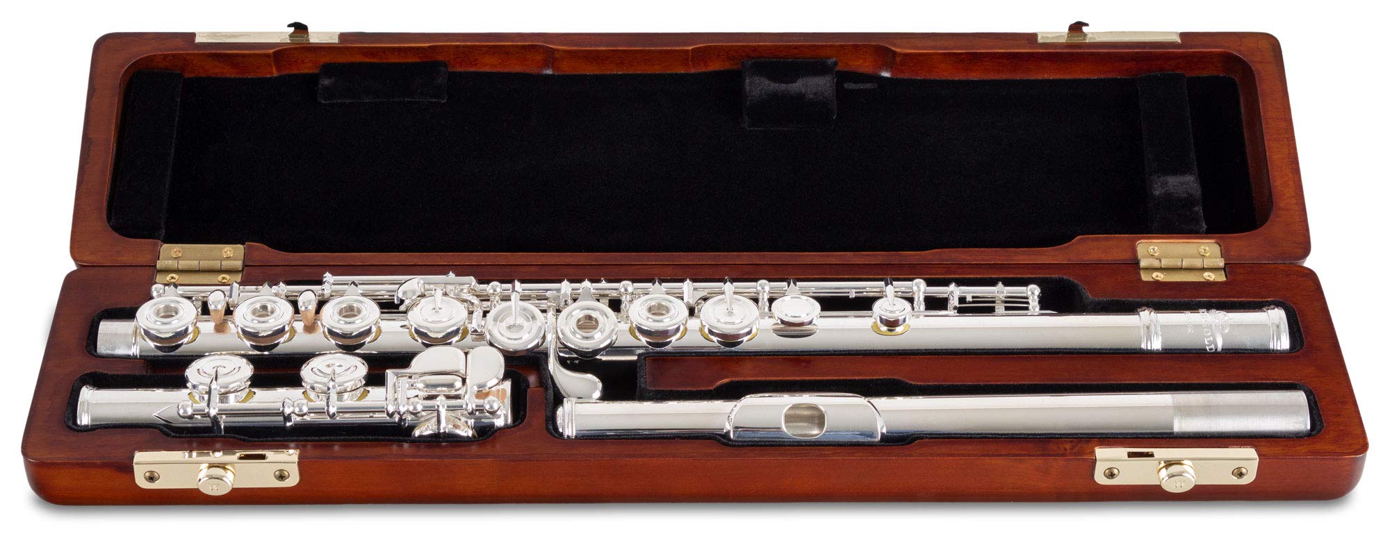 FL-19/5R Querflöte, 3-teilige Vollsilber-Querflöte, C-Fuß