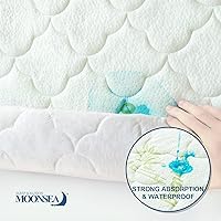 Vista 4 de Protector de colchón de aire para niños, impermeable, compatible con cama inflable Intex Cozy Kidz