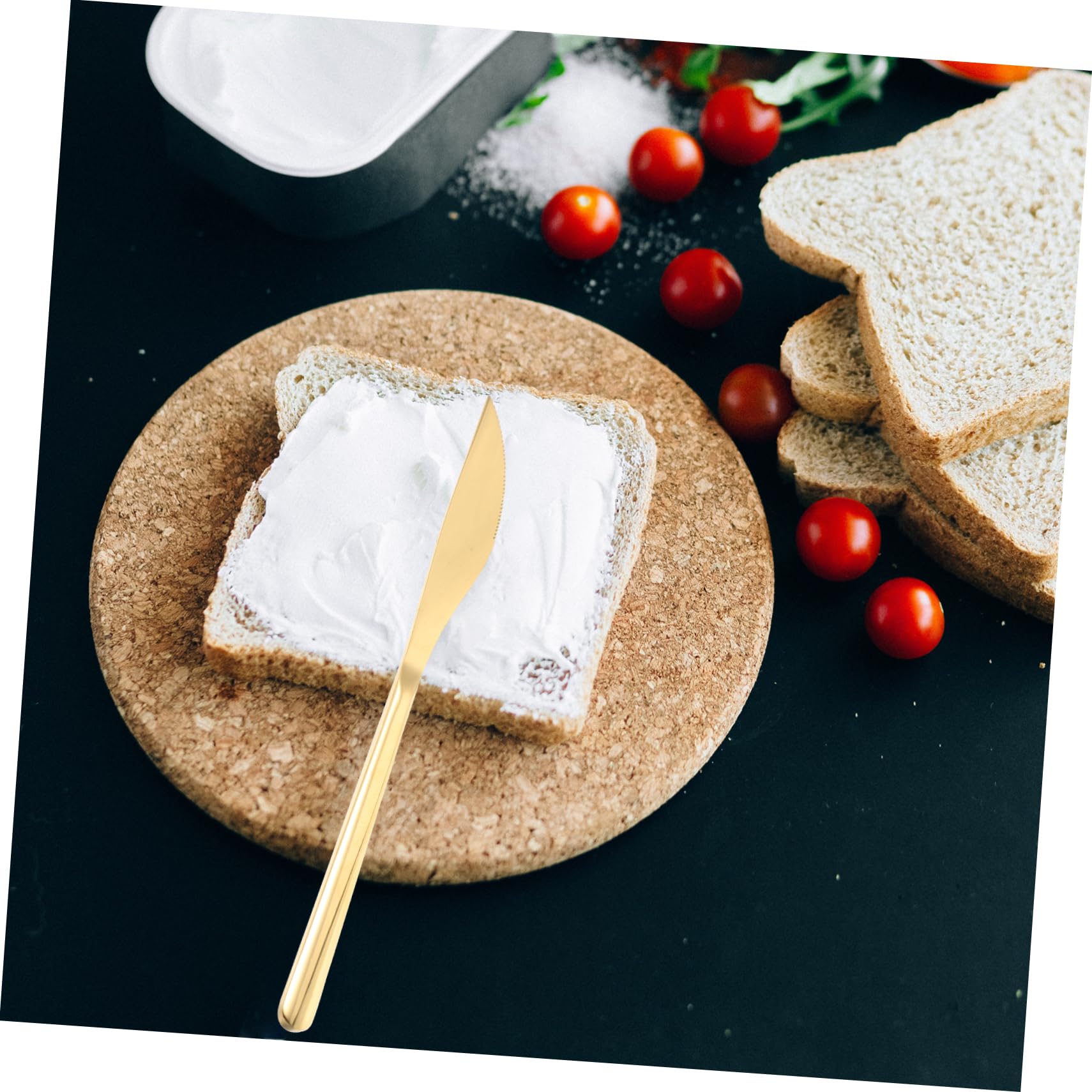 KICHOUSE Multi-function Steak Cutlery Set 6pcs Table Knife Cheese Butter Spreader