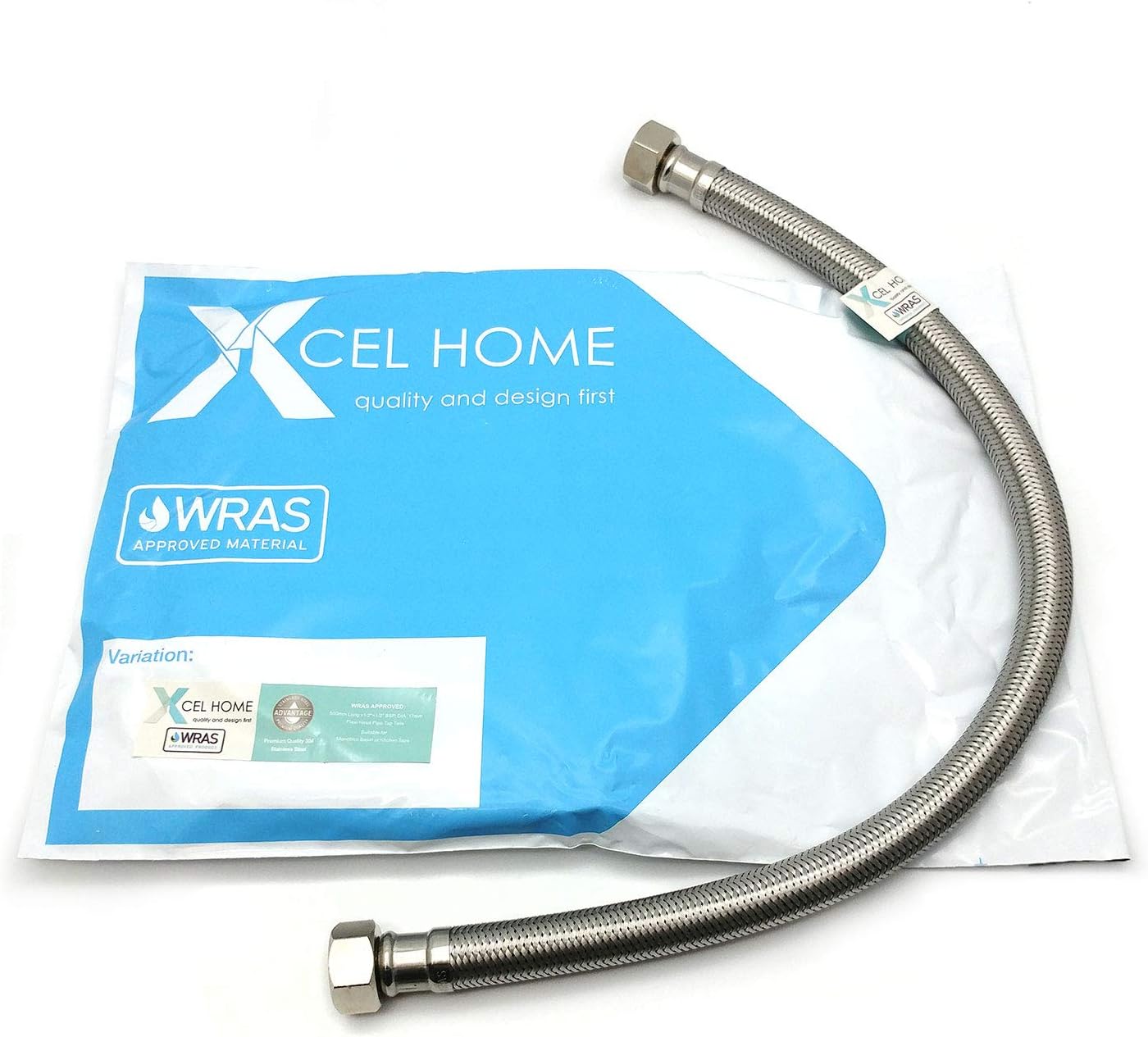 Xcel Home™ 1x WRAS Approved 1/2" x 1/2" BSP (500mm Long) Flexible Tap