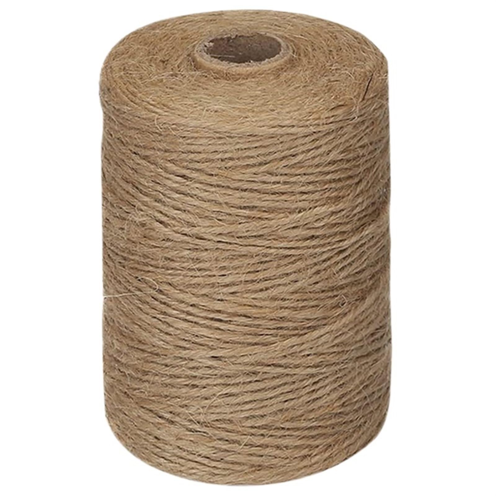 Cuerda de yute natural grueso marrón multiusos para manualidades y trabajos industriales