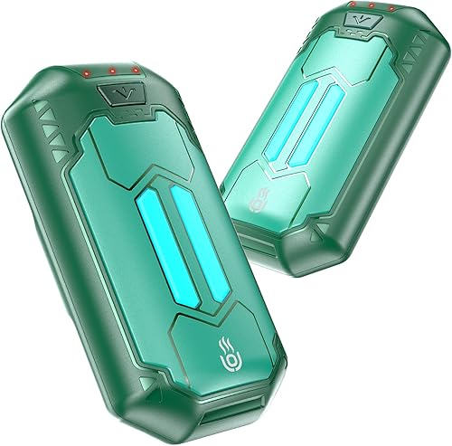 Miniatura 10 de Hand Warmers Rechargeable OUTJUT 2 in 1 USB Pocket-Sized Handwarmers Easy to Carry 20h Electric Hand Warmer 3 Heat Settings Hot Hand Gifts for Men