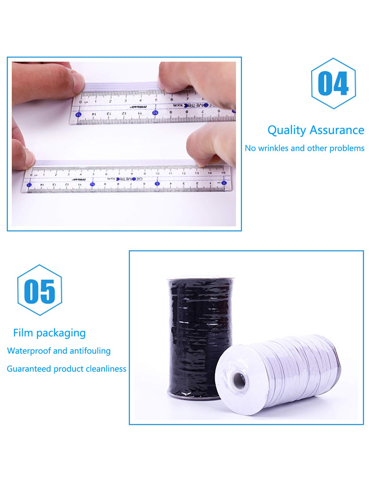 Bestgift Bande Stretch Strap Elastique Cord Roll Pour La