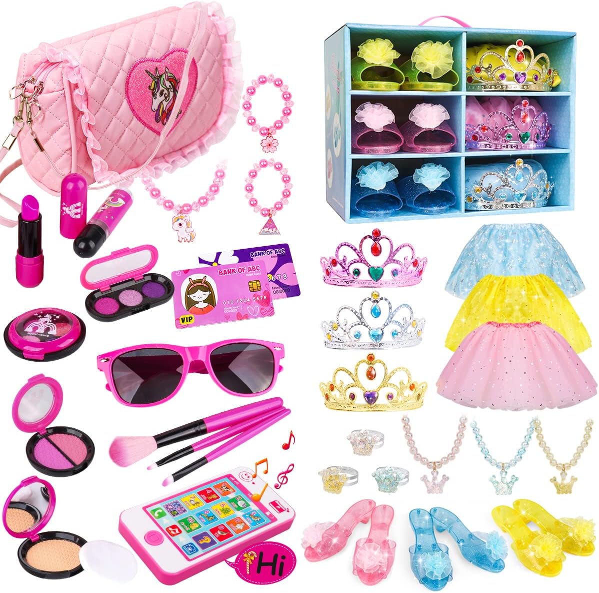 Meland Toys for Little Girls - Princess Dress Up & Pretend Play for Girls Age 3,4,5,6 Year Old