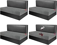 Vista 143 de Fundas de cojín 100 % impermeables para caravana, tela elástica, repuesto para asiento de cámper, funda de sofá lavable diseñada para banco de auto