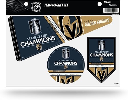 Rico Industries NHL Hockey Stanley Cup Champions - Juego de imanes de equipo de 8.5 x 11 pulgadas, decoración del hogar, regrigerador, oficina,