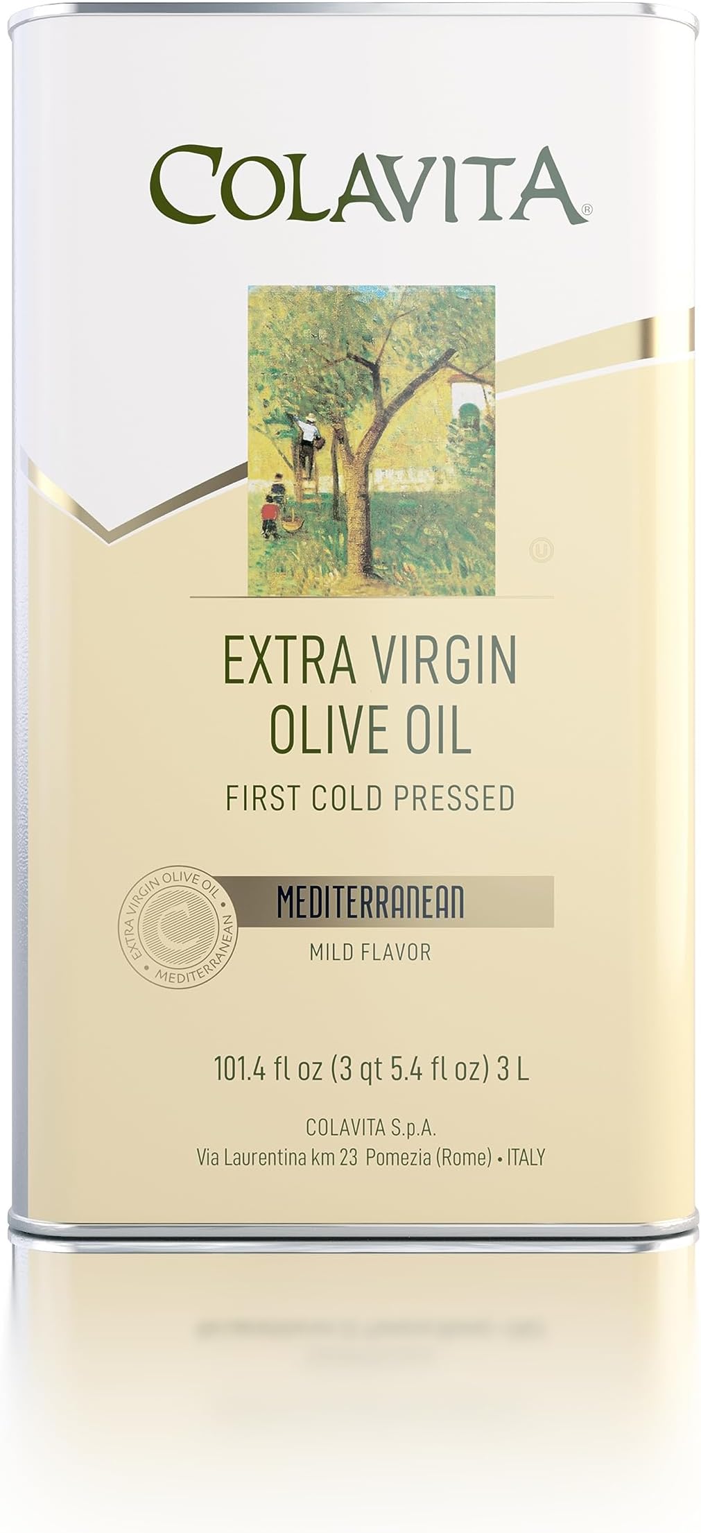 Mediterranean Extra Virgin Olive Oil Pack of 1 Tin