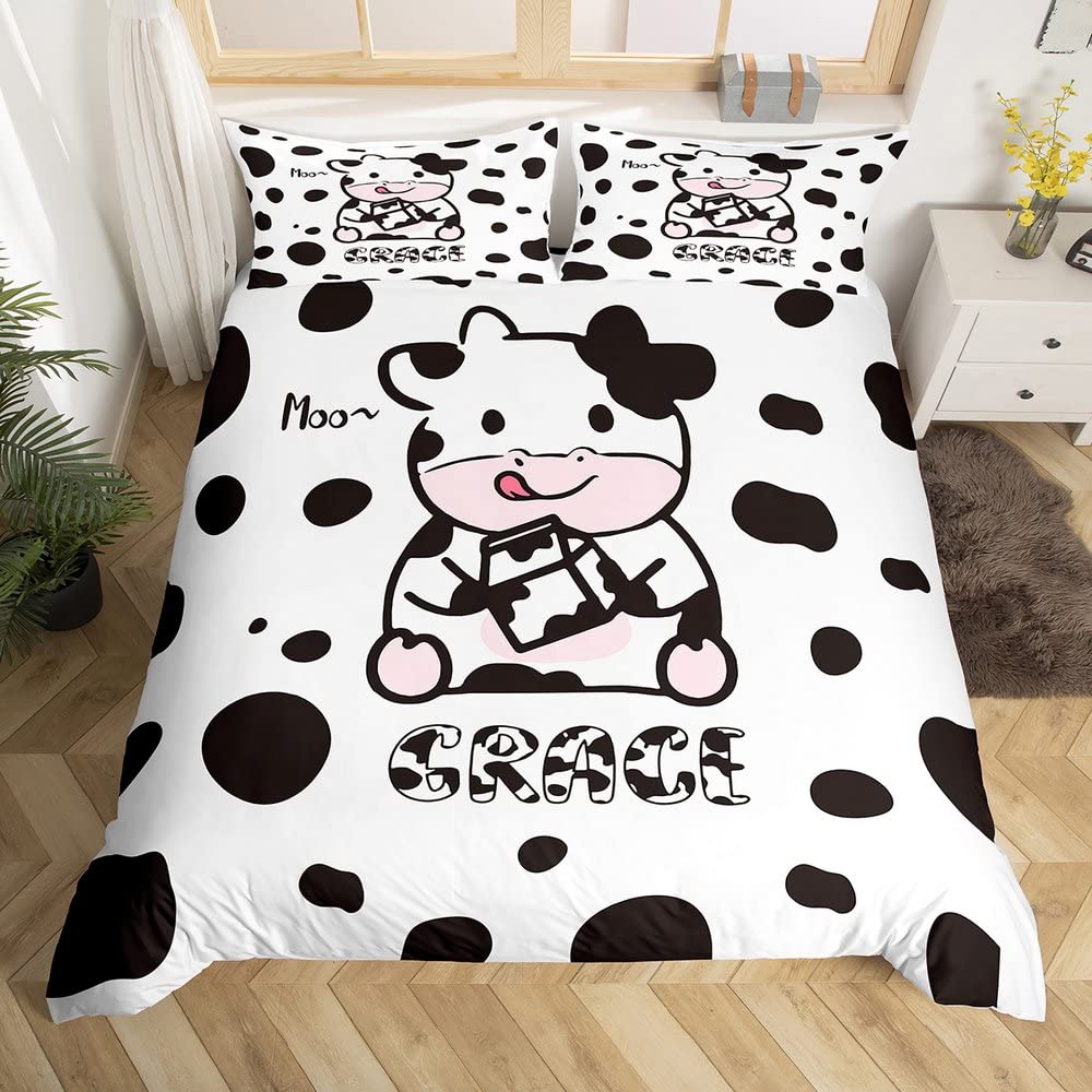Housse de couette vache douce 200x200cm pour éliminer l'inconfort des draps rudes