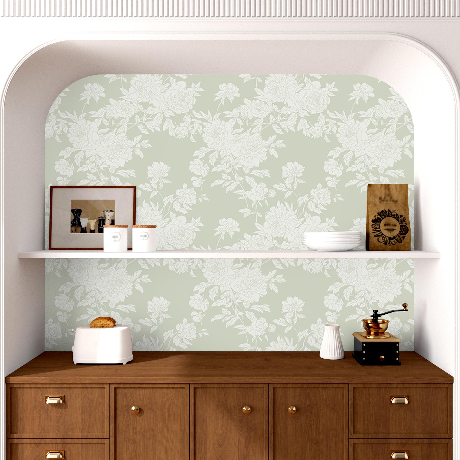 Heroad Peel And Stick Wallpaper Colorful Leaf Contact Paper Floral Removable Wal
