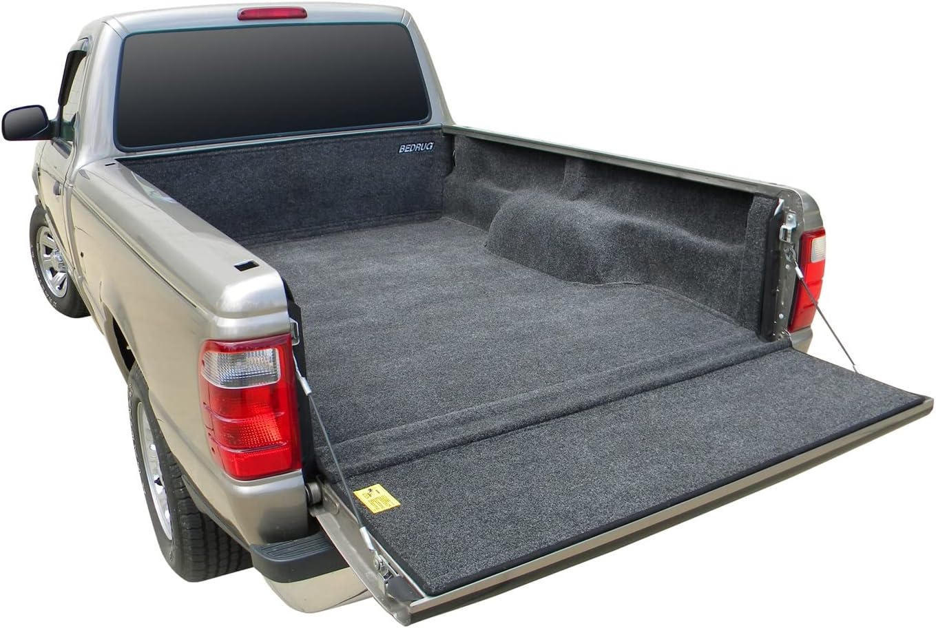 Bedrug Classic Bed Liner | 2019 - 2023 Ford Ranger Double Cab 6' Bed (BRZSPRAYON is required if installing over Spray-In Liner), Charcoal Grey | BRR19SBK