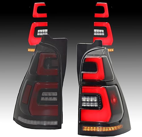 Miniatura 6 de Kit de luz trasera LED adecuado para Toyota 4Runner 2003-2009 carcasa negra efecto de luz que fluye fácil instalación