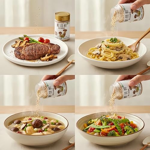 Miniatura 6 de Zercumm Tricholoma Matsutake - Condimento vegetal fresco en polvo, 100 g (3.5 oz), hongos Matsutake en polvo para el hogar en lugar de esencia de