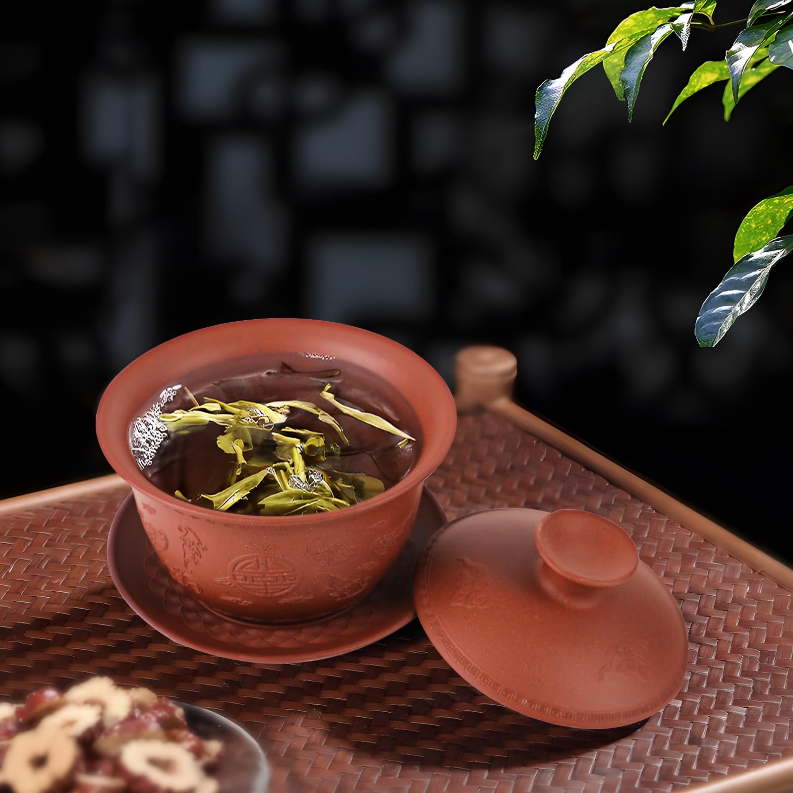 TANFEI Juego De Té Tradicional De Ceráica China, Juego De Té Para