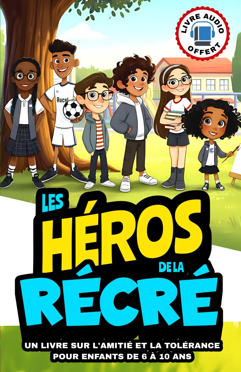 Livre pour enfants de 6 à 10 ans: les héros de la récré: Histoires éducatives sur l’amitié et la tolérance | Récits inspirants sur la bienveillance et le respect des autres