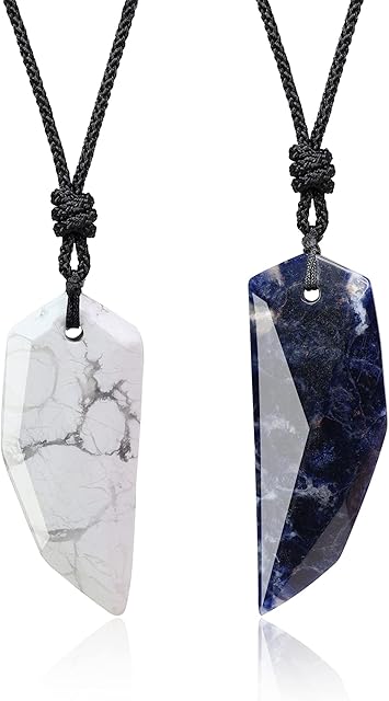 COAI Wolf Wooth Stone Matching Couples Pendant Necklaces