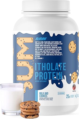 Vista 29 de RAW Proteína aislada de suero en polvo, galleta frenchie esmerilada (itolato de cBUM) – Polvo de nutrición deportiva 100% alimentado con pasto
