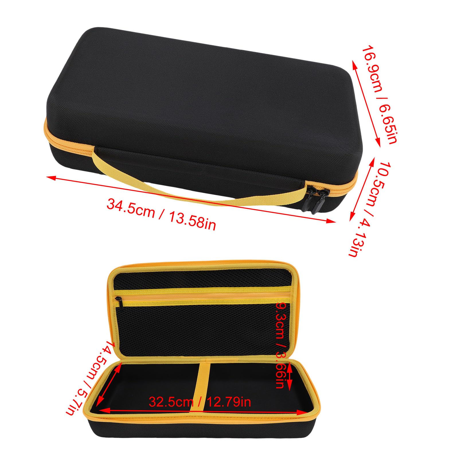Elprico Dla Fanttik Slim V8 Mate CAR Vacuum Hard Case, Przenośna Twarda Skrzynia do Przechowywania, Fanttik Cordless V8/V10 CAR Organizator Próżniowy, Czarny (tylko obudowa)