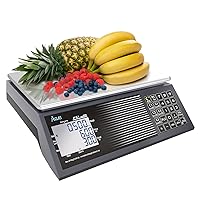 Vista 12 de ACLAS Báscula de computación de precio digital NTEP certificada legal para el comercio 60 libras 0.02 libras Báscula comercial al por menor