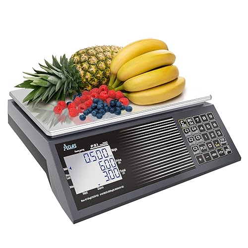 Miniatura 12 de ACLAS Báscula de computación de precio digital NTEP certificada legal para el comercio 60 libras 0.02 libras Báscula comercial al por menor