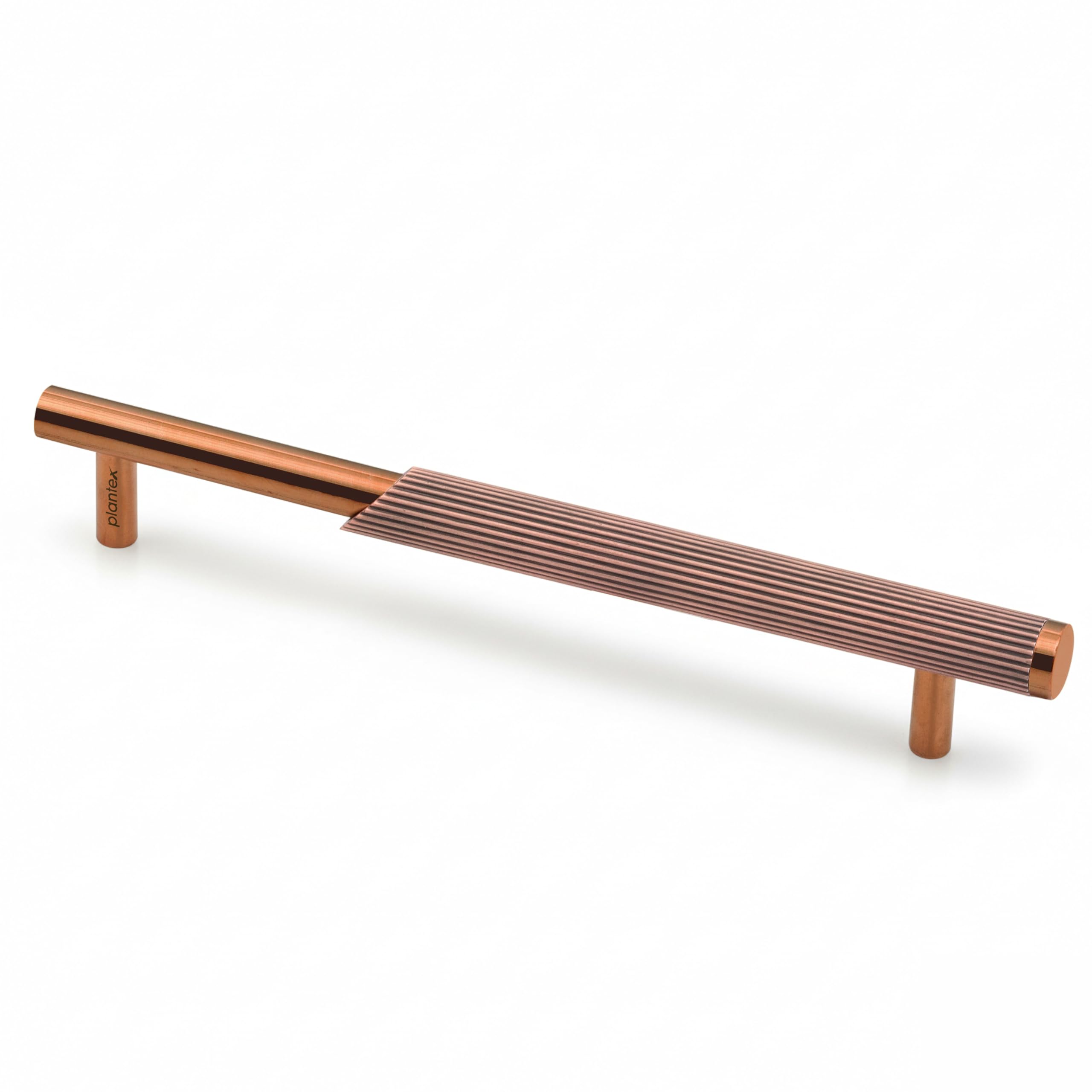 Plantex Stainless Steel & Aluminium Cabinet Handle/160mm Wardrobe Handle for Home/Cupboard Door Pull-Push Handles for Office - Pack of 1 (Rose Gold)