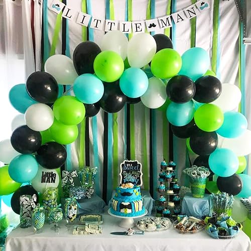 Miniatura 5 de Tinabless Kit de arco de globos para decoración de guirnaldas tira de cinta de globo de 32 pies 1 herramienta de atado pegamento de 100 puntos 15