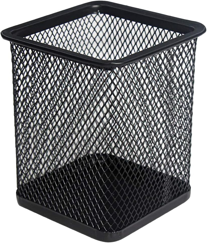 DARUITE Pen Holder, 4PCS Square Metal Mesh Pen Pots for Desk Multifunctional Pencil Pot - Image 4