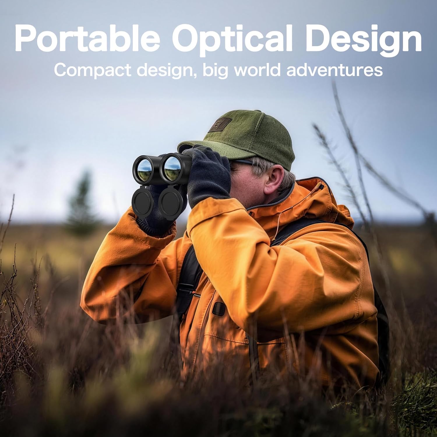 10x42 HD Binoculars for Adults, High Powered Binoculars with BAK4 Prism and Low Light Vision, Waterproof Binoculars with Large Eyepiece for Bird Watching, Hunting, Wildlife Viewing, Hiking, Travel