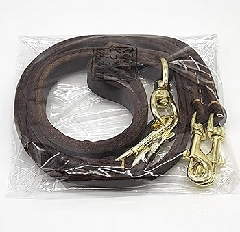 Amazon | 犬 2匹用リード 2頭引き 本革 レザー セット 小型犬