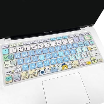 Silicone Keyboard Cover Skin for Old MacBook Air 13.3 inch A1466/A1369 and MacBook Pro 13.3/15/17 A1278/A1425/A1502/A1286/A1297,Cute Cat