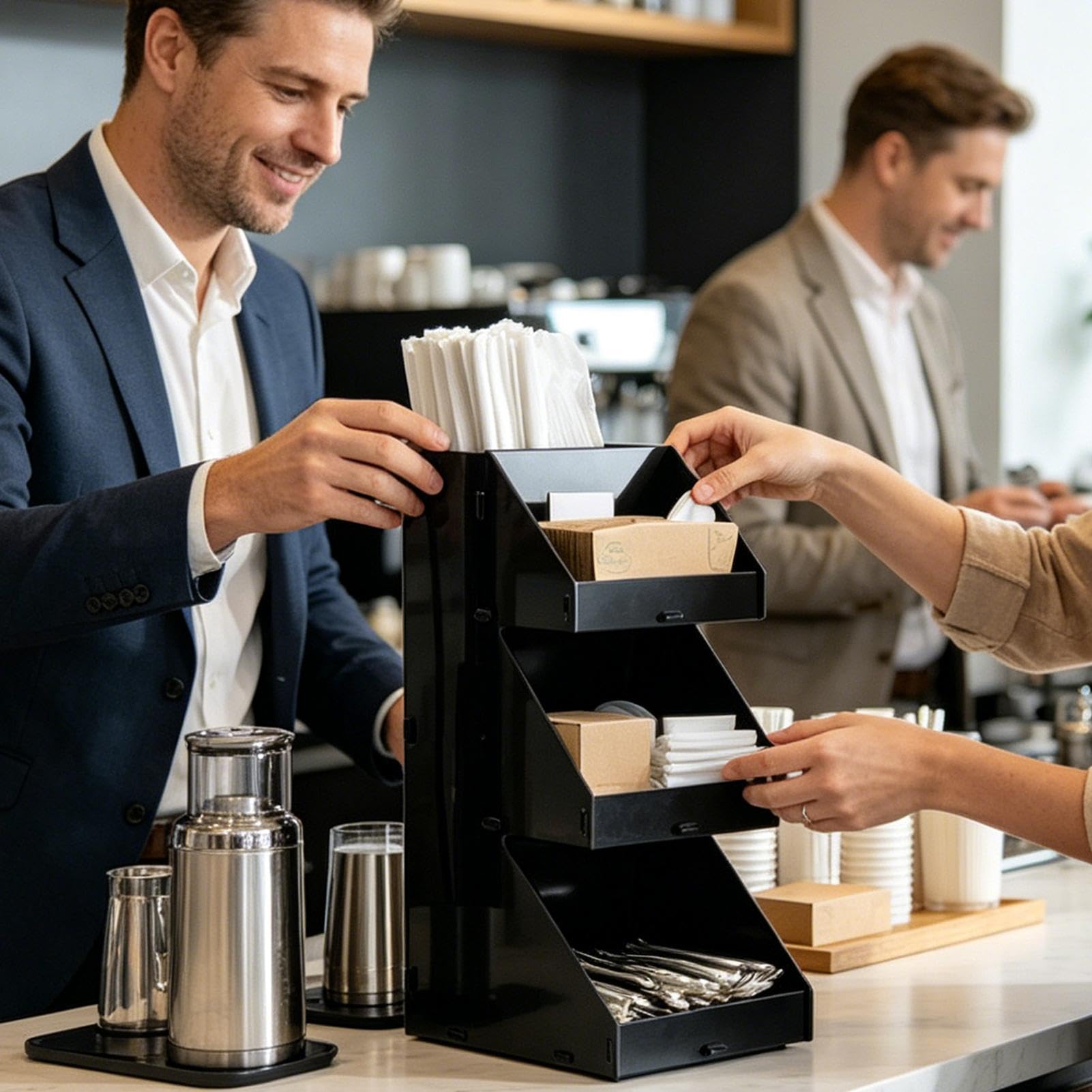 Generico Porta Spezie Espositore a 3 Livelli | Supporto per Organizer Condimenti per Dispensa e Piano Cucina