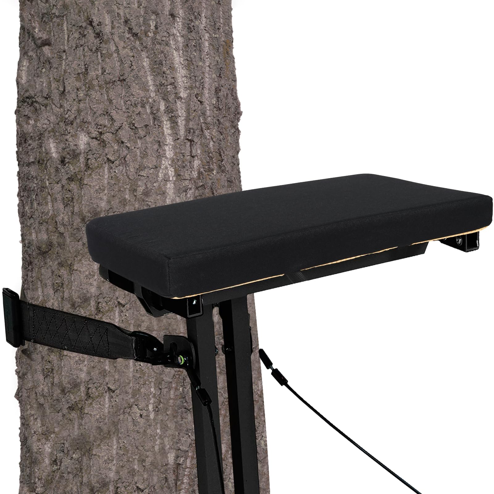 VANPET Hunting Tree Stand Seat Cushion for Hang-on Tree Stand, Hunting Seat Cushion with Buckle, Tree Stand Accessories for Muddy, 19" x 12" x 2" Tree Stands for Deer Hunting (Tree Seat Cushion)